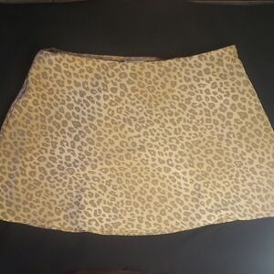PINK Victoria's Secret Tan Leopard Mini Skirt